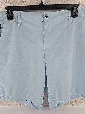 CHAPS Men’s SIZE 38 Stretch Performance Shorts Light Blue Casual Golf Travel EUC